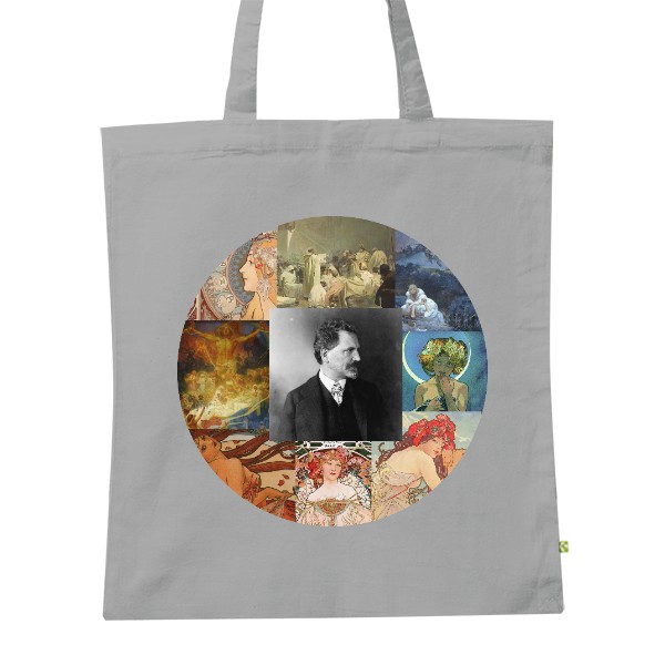 BIO plátěná taška s potiskem Alfons Mucha 