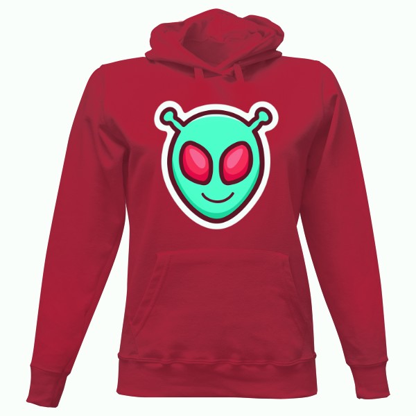 Dámska mikina s kapucňou s potlačou ALIEN STYLE