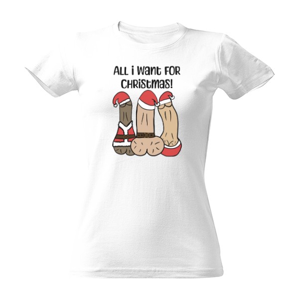 Tričko s potlačou All I Want for Christmas muži