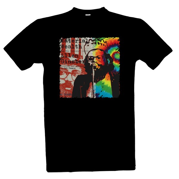 Tričko s potiskem Allen Ginsgerg .. král Majálesu 1965