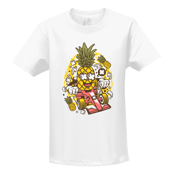Tričko s potiskem Ananas a formule-dětské tričko 
