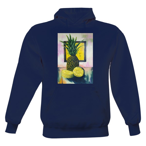 Pánská mikina s kapucí Just Hoods s potiskem Ananasu desu