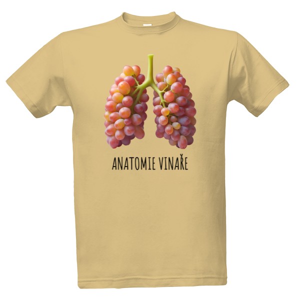 Tričko s potiskem Anatomie vinaře - Víno