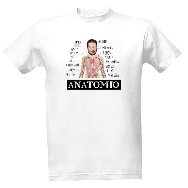 Tričko s potiskem Anatomio