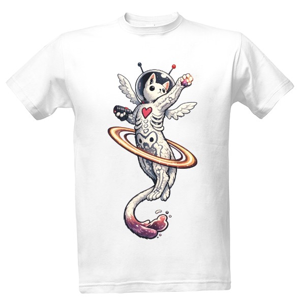 Tričko s potiskem Andělská Kočka