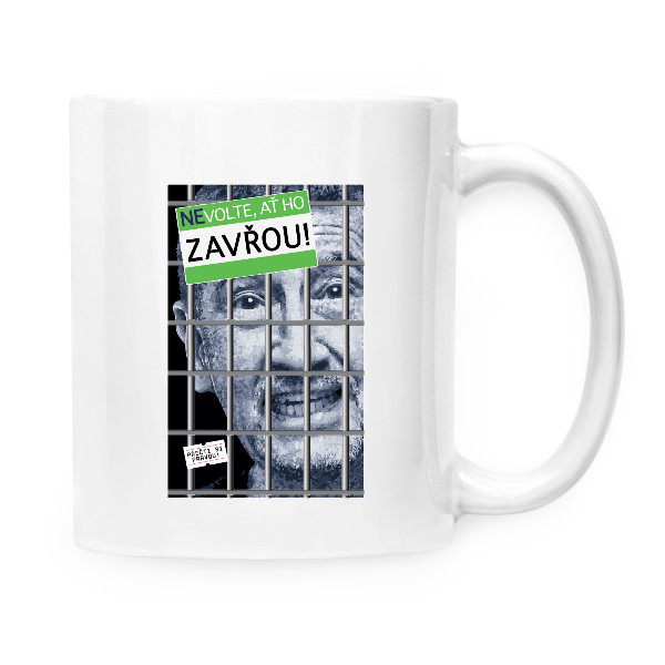 Hrnek malý bílý s potiskem Andrej Bureš hrnek 