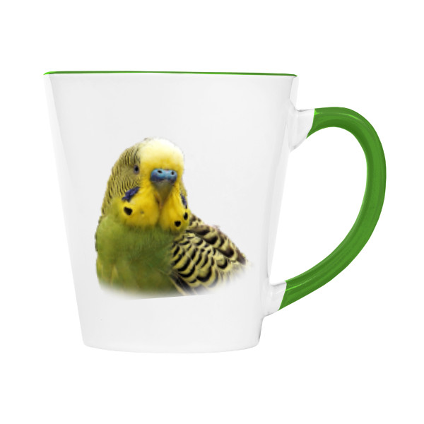 Hrnček kónický farebný s potlačou Papoušek - Kopie