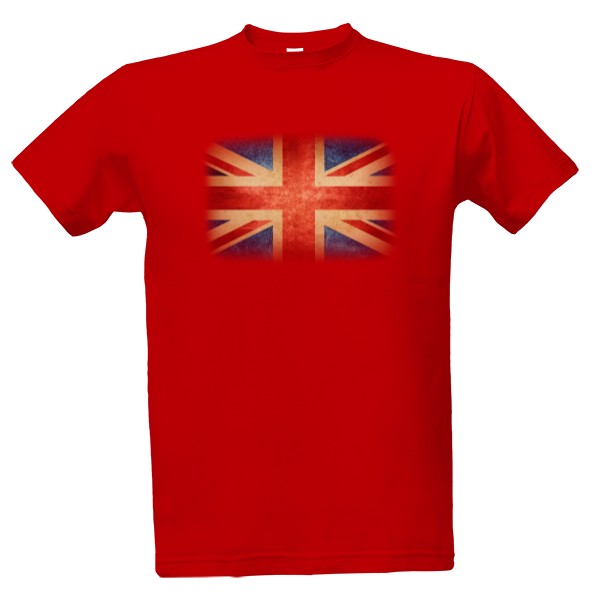 Tričko s potiskem Anglická vlajka