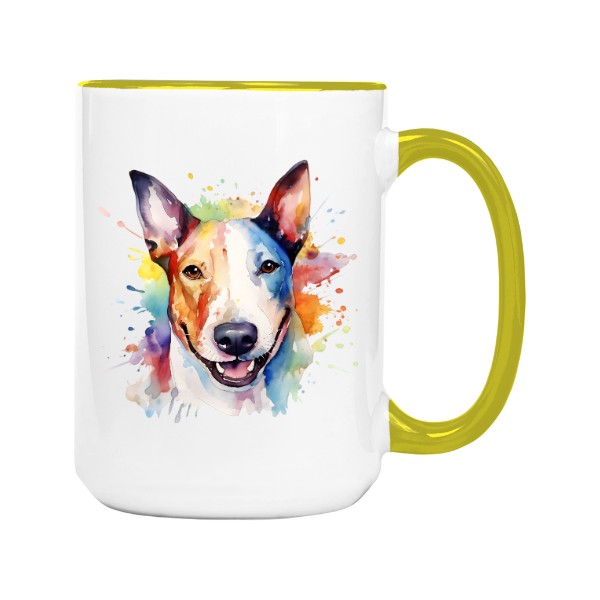 Hrnek velký barevný s potiskem Anglický bulteriér 3