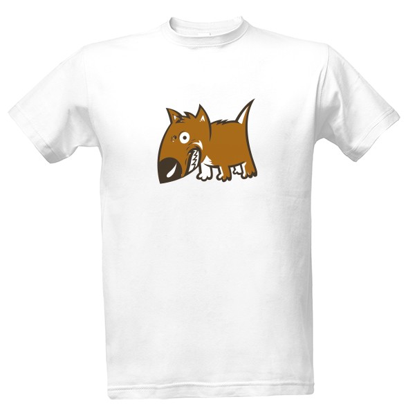 Tričko s potiskem Angry dog