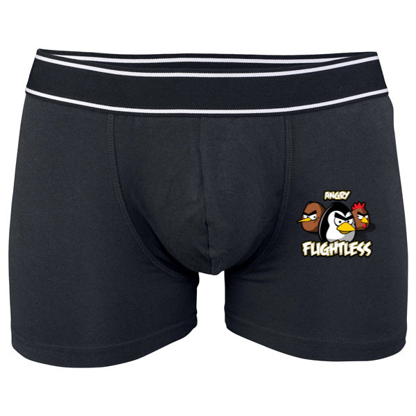 Boxerky Kariban s potiskem Angry Flightless - Trenky