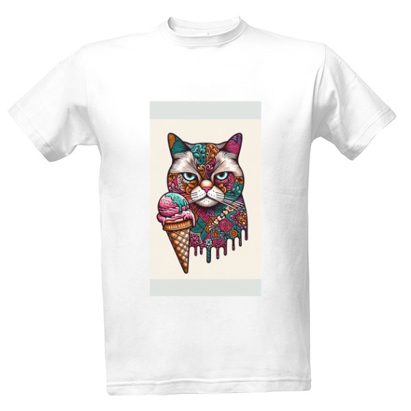 Angry kitty with ice cream on its head 20