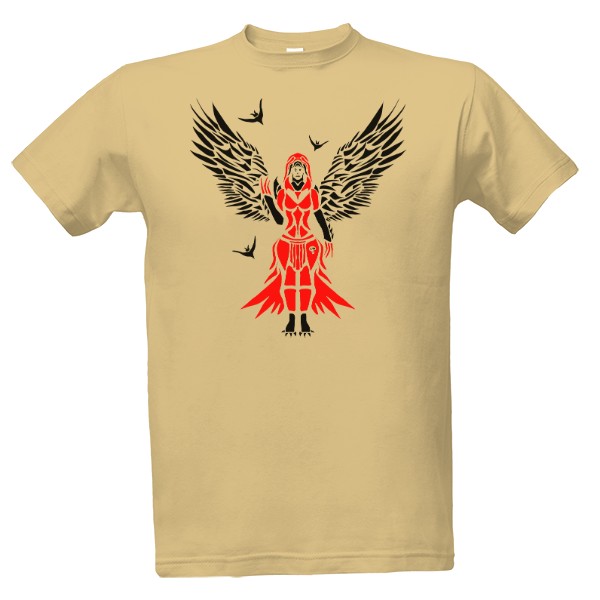 Tričko s potlačou anjel smrti čč