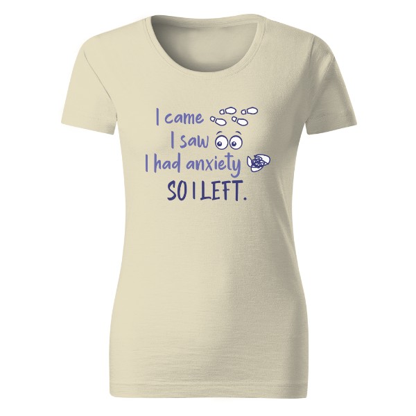 Tričko s potiskem Anxiety