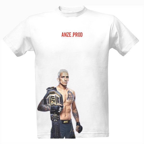 Tričko s potiskem anze.prod ft. Charles Oliveira 