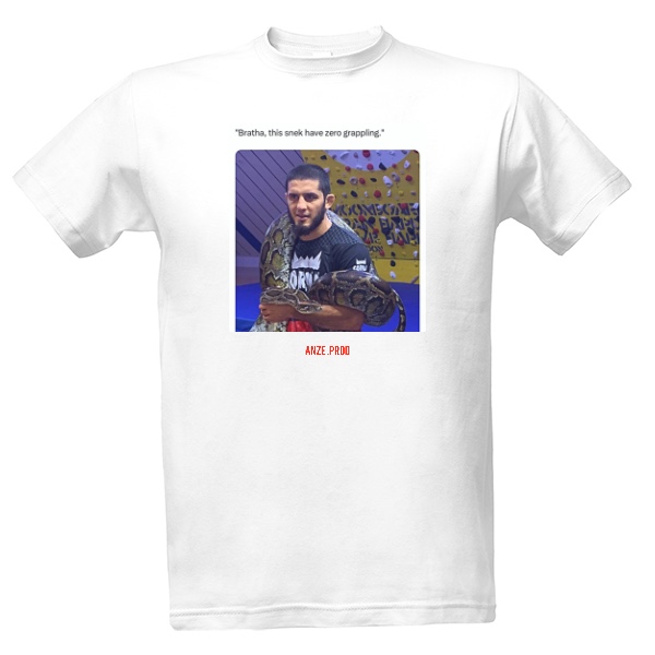 Tričko s potiskem anze.prod ft. Islam Makhachev vs Snake