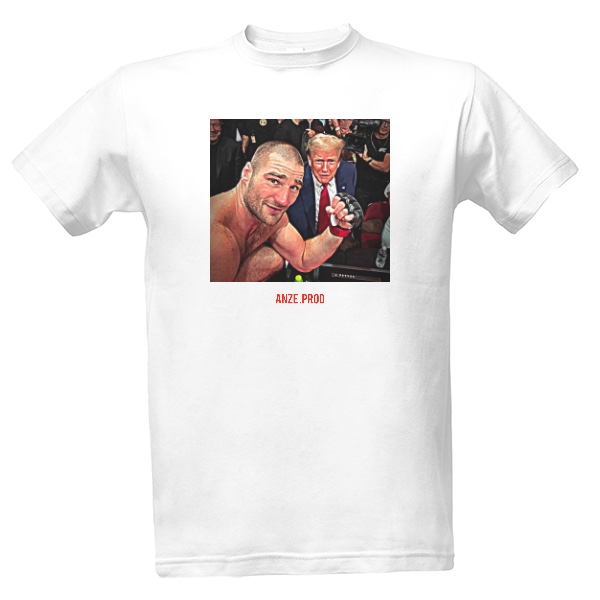 Tričko s potiskem anze.prod ft. Sean Strickland & Donald Trump