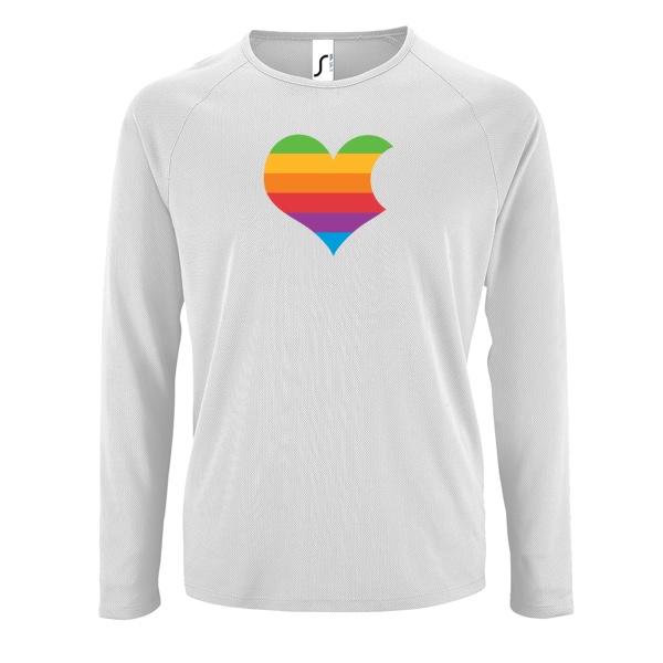 Pánske funčné tričko long s potlačou AppleLove