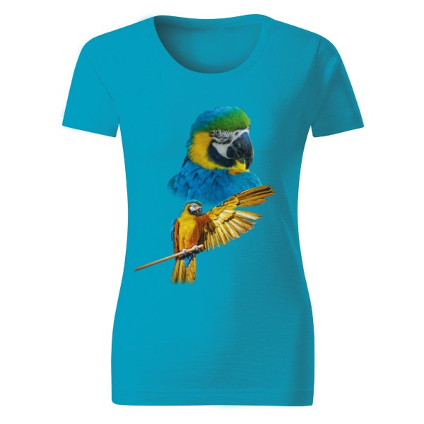 Tričko s potiskem Ara ararauna
