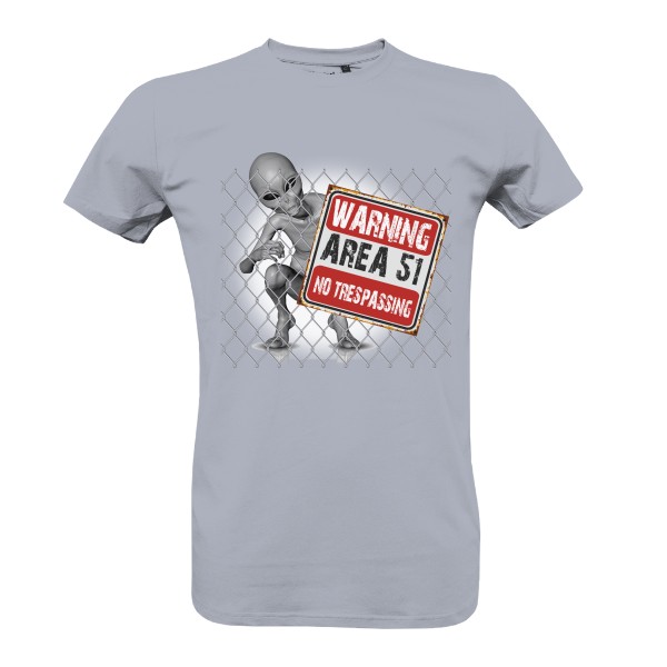 Tričko s potlačou Area 51 alien