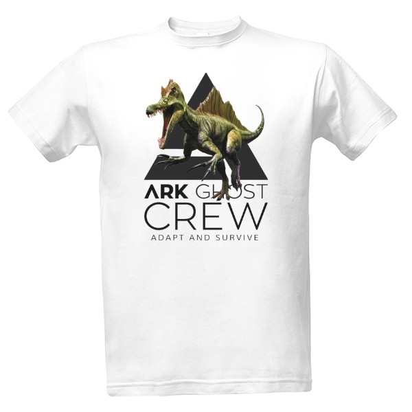 Tričko s potiskem ARK Ghost crew dino white