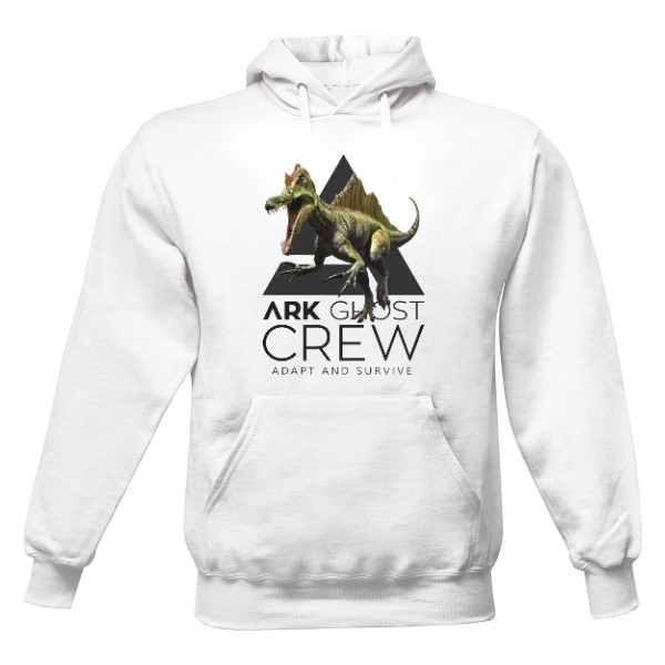 Pánská mikina s kapucí s potiskem ARK Ghost logo s kapucí