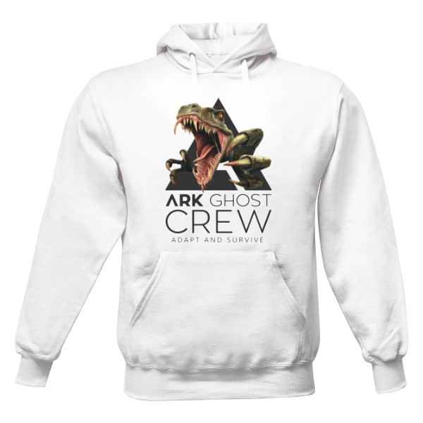 Pánská mikina s kapucí s potiskem ARK Ghost logo s kapucí
