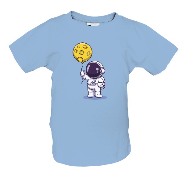 Tričko s potiskem Astronaut a měsíc