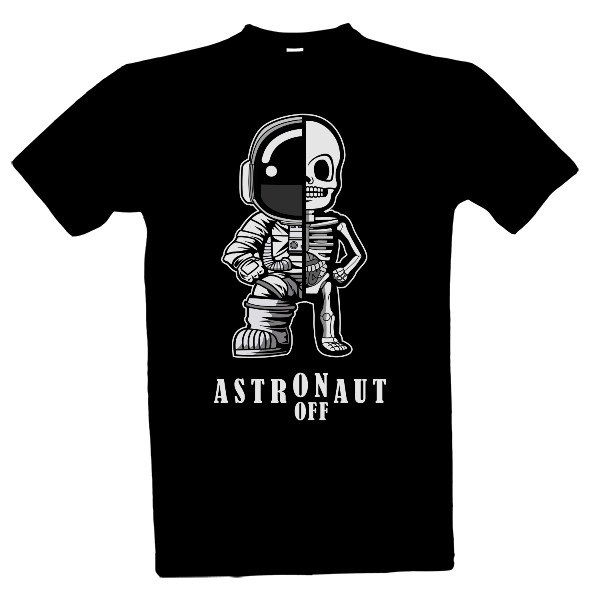 Tričko s potiskem Astronaut ON - OFF