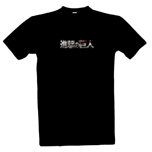 Tričko s potiskem Attack on Titan Blue 02
