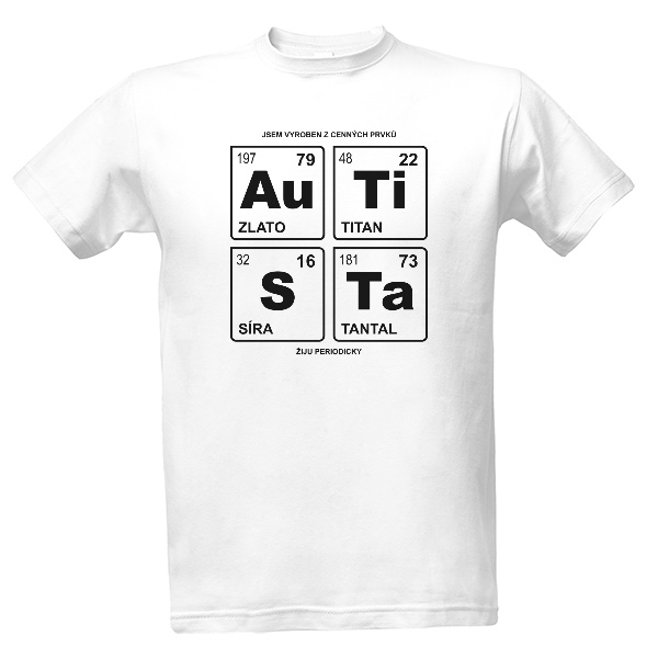 Tričko s potiskem Au-Ti-S-Ta