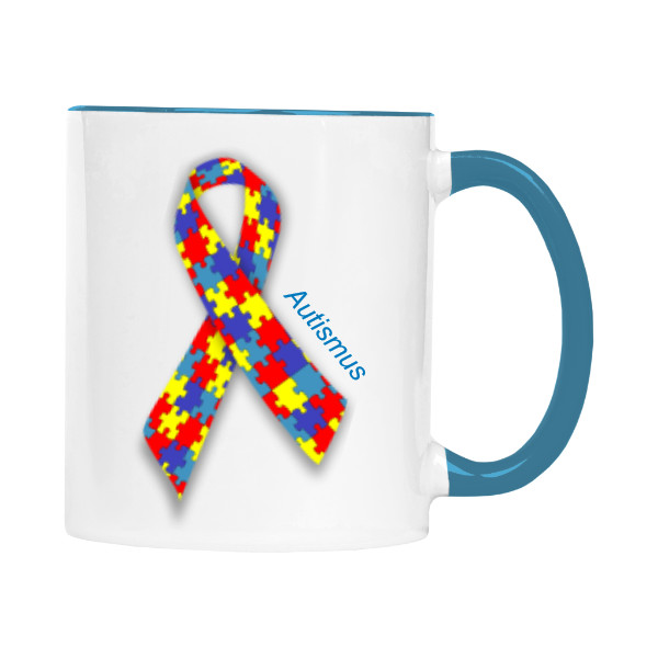 Hrnek malý barevný s potiskem Puzzle-autizmus
