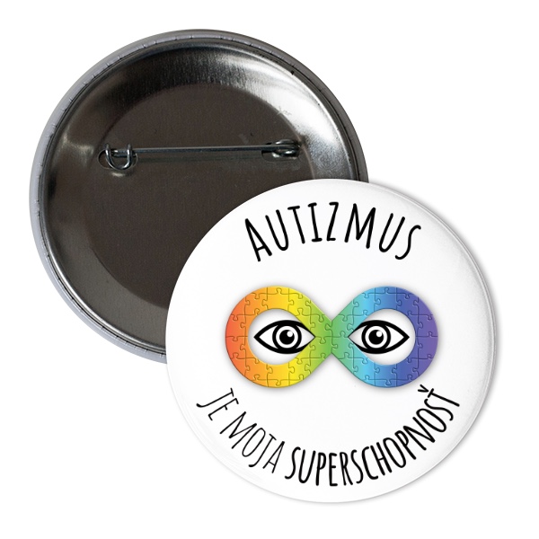 Autismus je moje superschopnost - placka SK