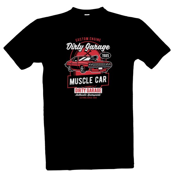 Tričko s potiskem Auto moto-Muscle Car