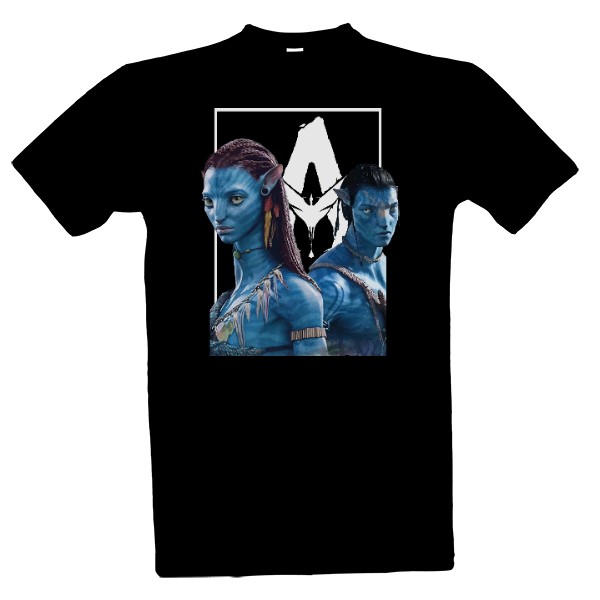 Tričko s potiskem Avatar tmavý textil