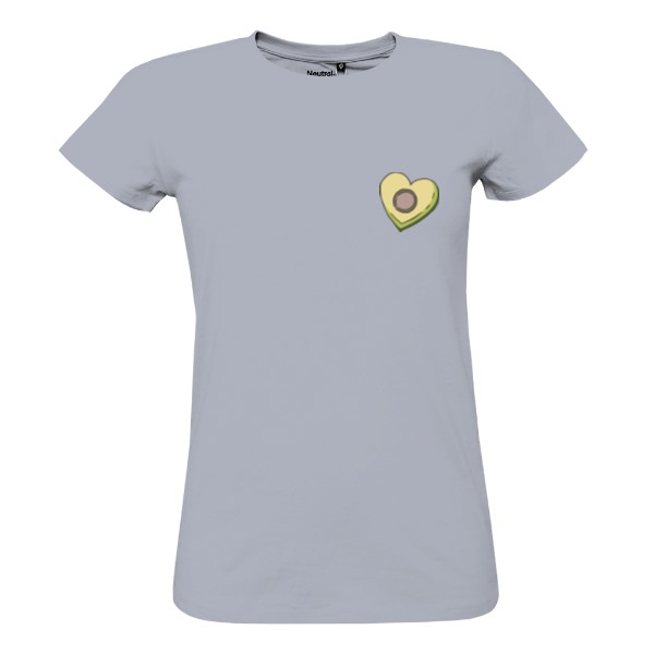 Tričko s potiskem Avokádo ve tvaru srdce – dámské tričko Sun organic