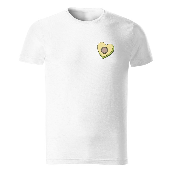 Avokádo ve tvaru srdce, pánské tričko Organic slub