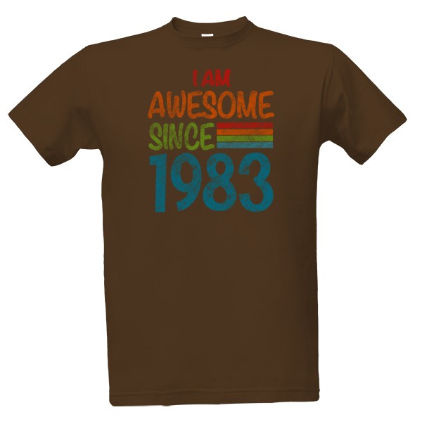 Tričko s potiskem Awesome 1983