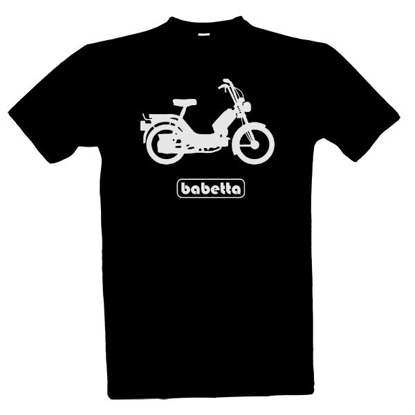 Tričko s potiskem Babetta - bílý potisk