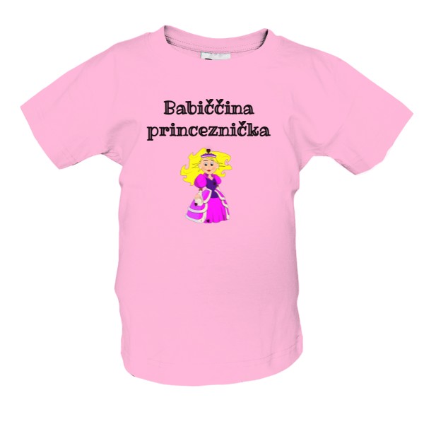 Tričko s potiskem Babiččina princeznička