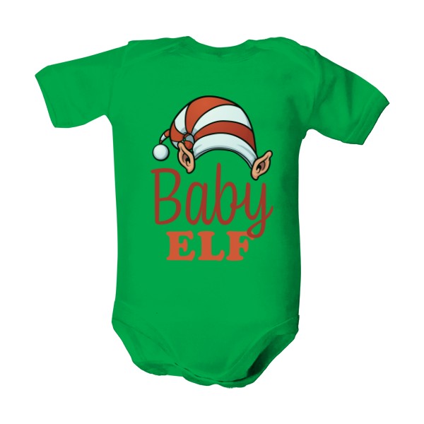Dětské body Organic s potiskem Baby elf