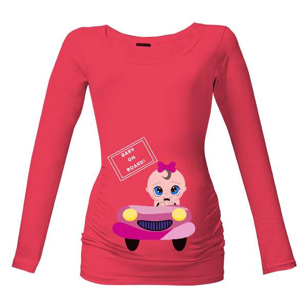 T-shirt Baby on board - girl