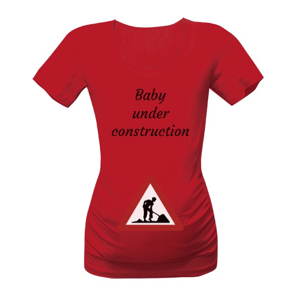 Tričko s potiskem Baby under construction