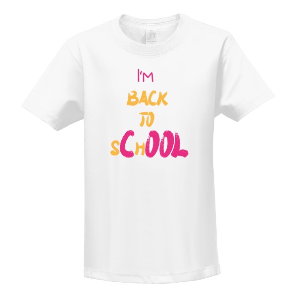 Tričko s potiskem Back to school