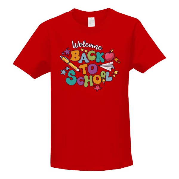 Tričko s potiskem Back to school