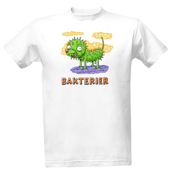 Tričko s potiskem Bakterier