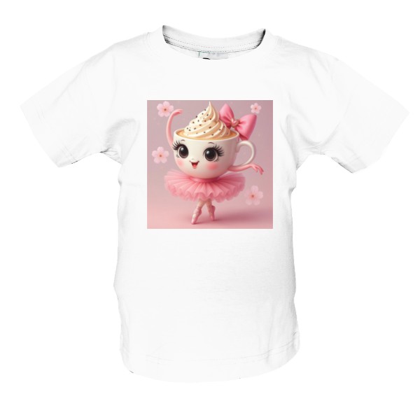 Tričko s potiskem Ballerina Cappuccina