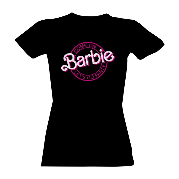 Tričko s potiskem Barbie barevná 