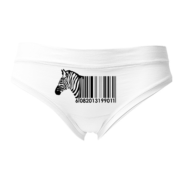 Kalhotky Fox - Výprodej s potiskem Barcode Zebra