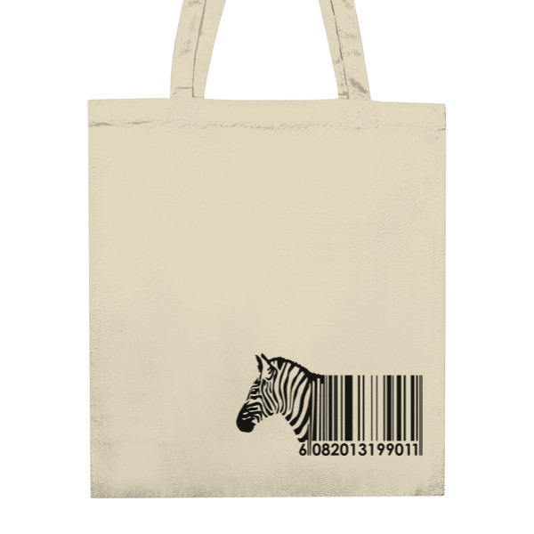 Nákupní taška unisex s potiskem Barcode Zebra